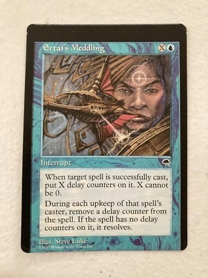 Ertai's meddling mtg misprint miscut Magic the gathering Tempest - Image 1 of 2