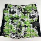 Sonoma Swim Truck Board Shorts Mens Xxl Green Gray Abstract Lace Up Lined Mesh