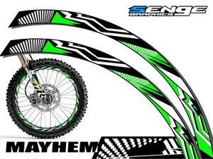 19 & 21 INCH DIRT BIKE RIM PROTECTORS WHEEL DECALS TAPE GRAPHICS MOTORCYCLE - Picture 1 of 1