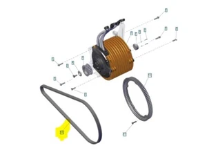 ZERO Motorcycles Final Drive Belt DSR/X 30-08325 - Picture 1 of 2