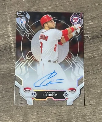 2019 Topps High Tek Auto Carter Kieboom #HTA-CK Rookie RC Washington Nationals - Image 1 of 2