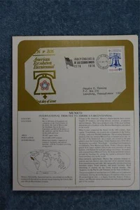 1975 Tributes to America's Bicentennial Souvenir Card - Mexico - Picture 1 of 1