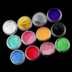 12x Color Set Mica Pigment Powder Perfect For Soap Cosmetics Resin Colorant Dye. - Picture 1 of 12