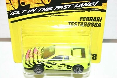 Matchbox Ferrari Testarossa # 78 yellow razor wheels - Image 1 of 4