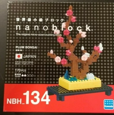 Nanoblock Plum Bonsai NBH-134 Micro / Miniature Building Blocks/Model 170 pieces - Image 1 of 4