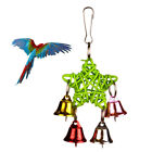 Christmas Bells Star Ornament Bird Perches Bird Educational Toy Block Bird Toy