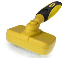 barkOutfitters Cat Slicker Brush Self-Cleaning Pro-Quality Groomer Used