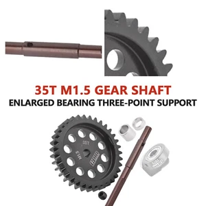 GPM Racing Carbon Steel M1.5 35T Spur Gear for TRAXXAS Xmaxx 6S/8S XRT M1.5 RC - Picture 1 of 13