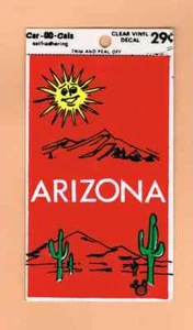 ARIZONA VTG Travel Decal Sticker NOS Radwood Car-80-Cals Vinyl - Picture 1 of 2