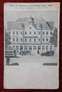 ÖSTERREICH / WIEN - HOTEL UND RESTAURANT "ENGEL" / 1910 - Bild 1 von 2