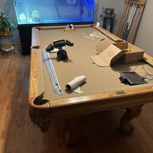 pool table slightly used 