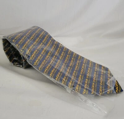 Corbata para el cuello Pfizer Viagra para hombre Phizer Pharma Premium mordaza regalo 56 x 4" hechizo Foto 1 de 4