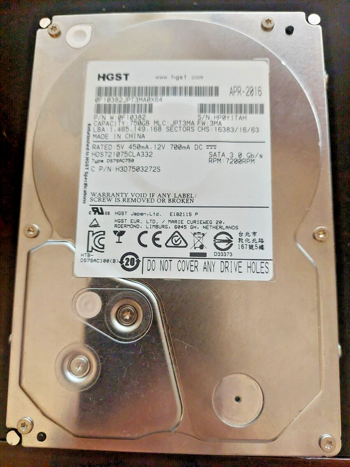 HGST 750GB Internal 7200RPM 5.25" HDD - Image 1 of 1