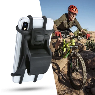 SUPPORTO TELEFONO IN SILICONE PORTA CELLULARE SMARTPHONE SCOOTER MOTO GPS TOUCH - Immagine 1 di 4