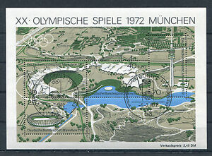 Bund Block 7 gestempelt ESST Bonn BRD 723 - 726 Olympische Spiele München used