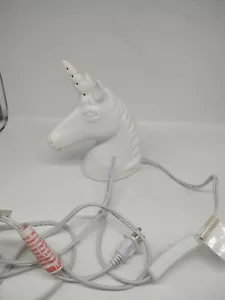 Target Accents White Ceramic Unicorn Head Night Light Electric Table Lamp 7 3/4” - Picture 1 of 3