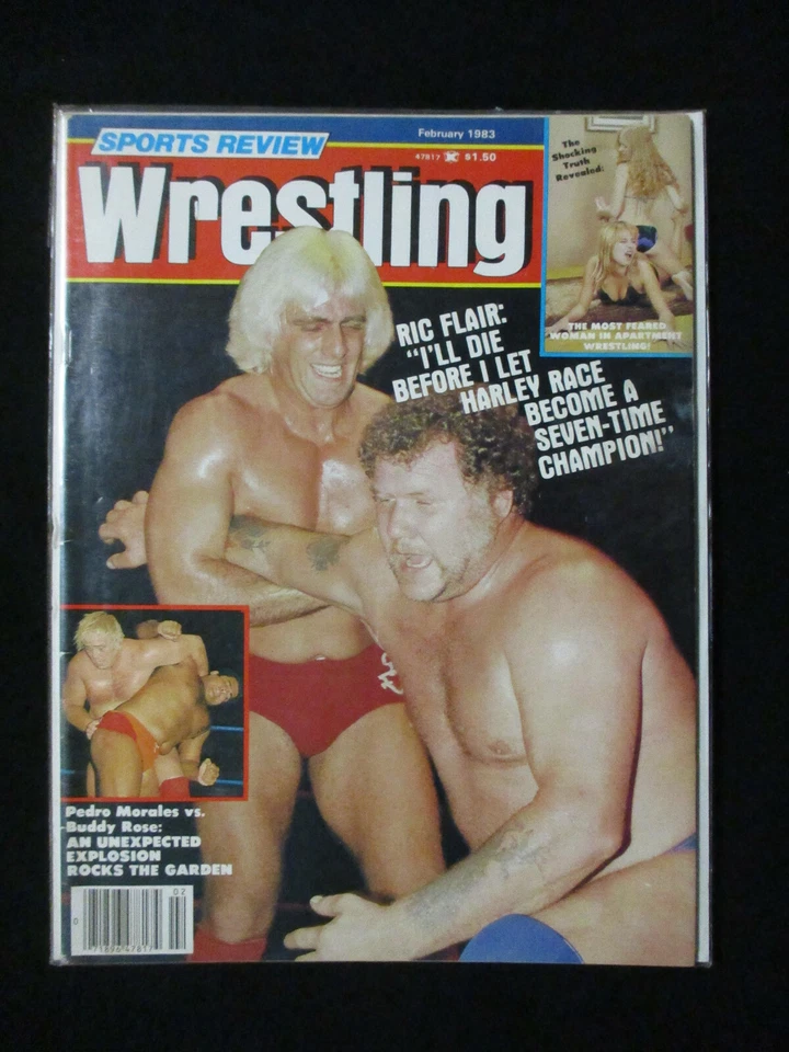 De colección Febrero 1983 Sports Review Lucha Libre Rick Flair Apartamento Niñas 1236 Foto 1 de 1