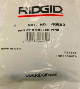RIDGID PACKAGE OF 2 ROLLER PINS, PART# 46662 - Picture 1 of 2