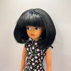 OOAK Custom Reroot Repaint Vintage First Edition Sindy Doll MIE 1960s Black Bob