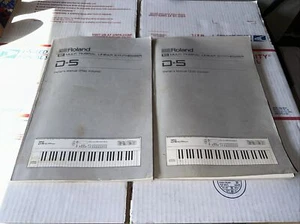 Roland D-5 Synthesizer Keyboard Original Owner's Manual EDIT & PLAY Volumes 1989 - Picture 1 of 17