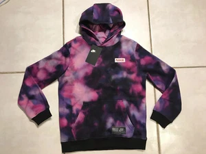 NWT NIKE Hoodie Black/Pink/Purple Galaxy Print BV3165 Youth Medium - Picture 1 of 9