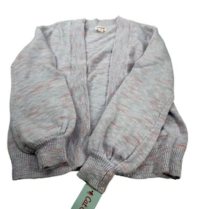 Cat And Jack Girl's Size Large 10-12 Sweater Open Front Cardigan Purple New - Picture 1 of 12
