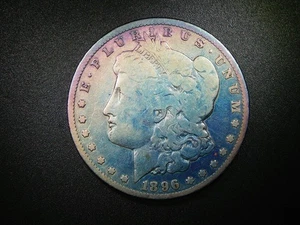 BEAUTIFUL TONED 1896-O MORGAN SILVER DOLLAR SCARCE KEY DATE NICELY TONED! M-840 - Picture 1 of 5