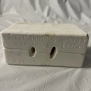 Duncan HM-103 Ceramic Slip Mold 3 Forest Animals Owl Deer Fox Vintage 1976 - Picture 1 of 7
