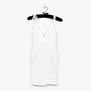 Majorelle Florentiner Kleid Gr. XXS weiß Baumwolle Ösen Bindeband Schulter Sommer - Bild 1 von 4