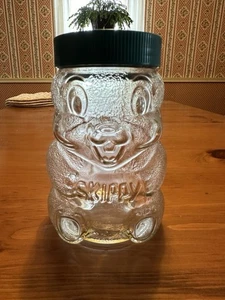 Skippy Erdnussbutter Teddybär Glas 1990 Vintage Glas, 100th Anniversary - Bild 1 von 4