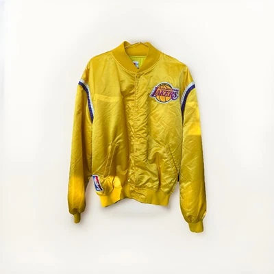 Chaqueta bomber vintage amarilla de Los Angeles Lakers Starter talla XXL Foto 1 de 4