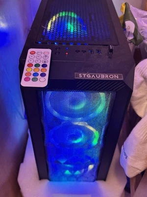 PC de escritorio para juegos STGAubron, Intel Core I5 3,3 GHz hasta 3,7 GHz, AMD Radeon RX... Foto 1 de 4