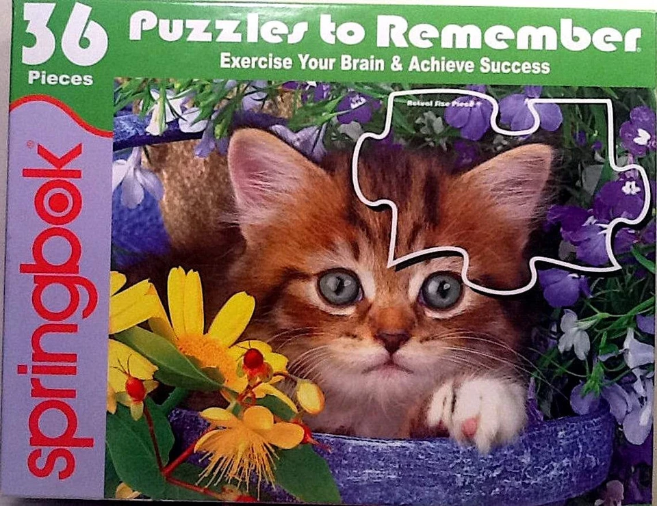 Garden Helper Kitten Cat Greg Cuddiford 36 pc 18" X 23.5" Springbok #43-36027 - Image 1 of 1