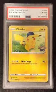Holo Foil Pikachu (28) 028/078 Holo Raro Pokemon GO PSA 6 Gradi Tcg Slab  - Foto 1 di 2