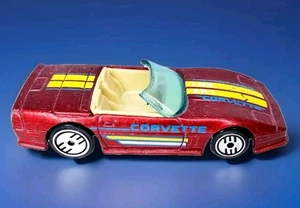 Hot Wheels 1988 Custom Red Corvette Convertible Diecast Toy Car ~ Vintage Mattel - Picture 1 of 7