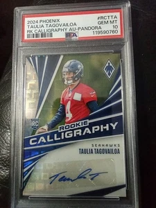 Taulia Tagovailoa RC Auto PSA 10 Calligraphy Pandora 2024 Phoenix - Picture 1 of 3