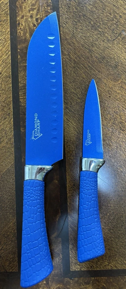 Juego de 2 piezas diamante afilado - azul Foto 1 de 1