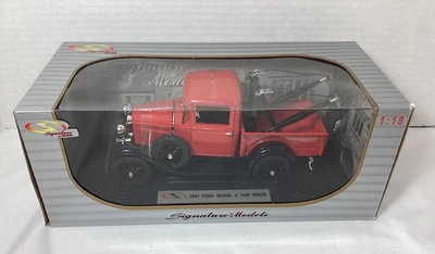Signature Models 18116 1:18 1931 Ford Model A Tow Truck (Red) - Image 1 of 4