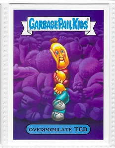 2017 Topps Garbage Pail Kids Adam-Geddon Overpopulated Ted #2a - Picture 1 of 2