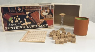 Vintage Scrabble Sentence Cube Game 1971 Selchow & Righter Excellent Condition! - Image 1 of 4
