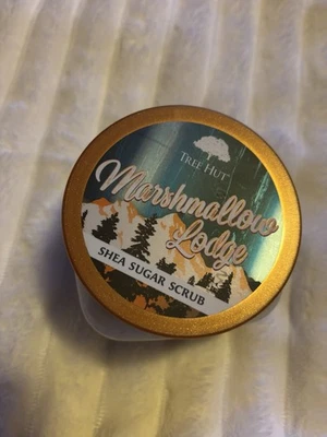Tree Hut MARSHMALLOW LODGE exfoliante de azúcar de karité 18 oz original edición limitada RARO DIFÍCIL DE ENCONTRAR Foto 1 de 3