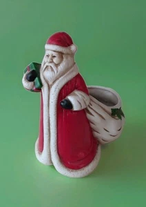 CLAIRE BURKE Vintage 1990 Santa Claus Potpurri Holder Figurine Planter Fragranc - Imagen 1 de 7