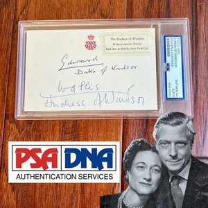 Edward VIII * PSA * Duke & Duchess of Windsor Autogramm BUCKINGHAM PALACE signed - Bild 1 von 9