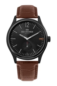 Ben Sherman Mens Analogue Classic Quartz Watch with Leather Strap WB035T - Picture 1 of 5