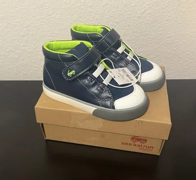 NWT See Kai Run Basics Toddler High Top Sneakers - Size 8 - Image 1 of 4