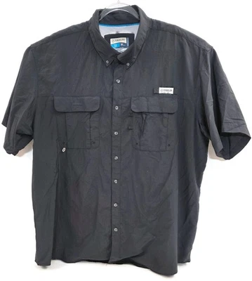 Magellan Outdoors Shirt Mens 3XL Black Short Sleeve Fish Gear Fishing Shirt - Image 1 of 4