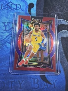 Panini Select 2024-25 - Concourse Bronny James #90 Red Prizm/199 (RC) - Imagen 1 de 2