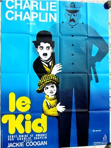 Charlie Chaplin The Kid 1921 (R70's) French Movie Poster 47x63 Mint NEW - Picture 1 of 1