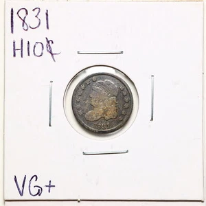 1831 H10C Capped Bust Half Dime in VG+ Condition #BH00110 - Picture 1 of 2