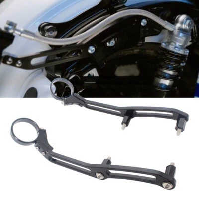 Abrazaderas de soporte de depósito remoto de suspensión de amortiguador trasero para Harley Road Glide FLTR Foto 1 de 4